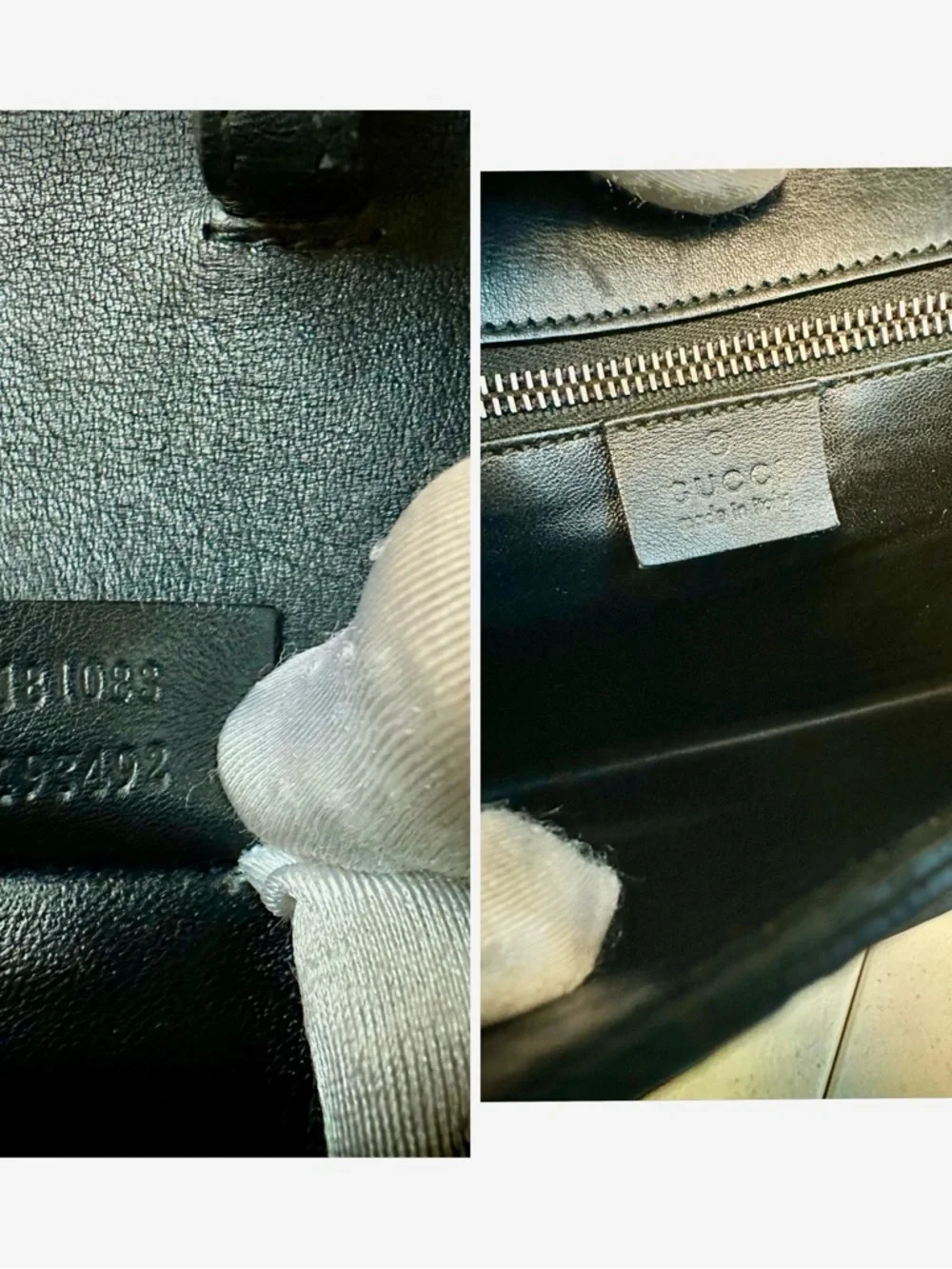 Gucci Black Embossed GG Leather Briefcase with Top Handle